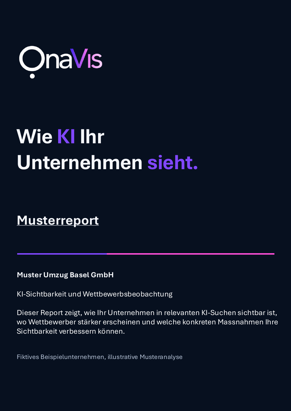 Musterreport Seite 1 – Cover